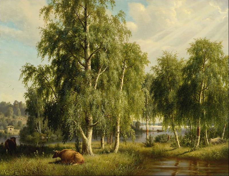 Ferdinand von Wright Summer landscape